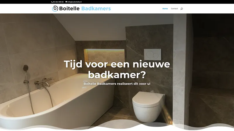 Website van Badkamer nodig? Luc Boitelle Installaties