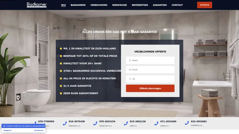 Website van BadkamerVakman