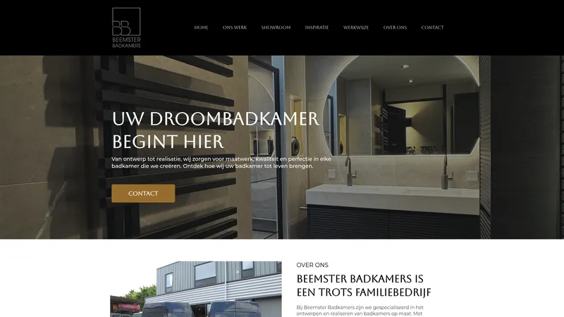 Website van Beemster Badkamers
