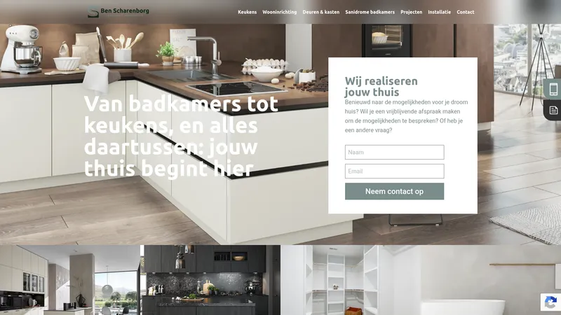Website van Ben Scharenborg realiseert Wooncomfort