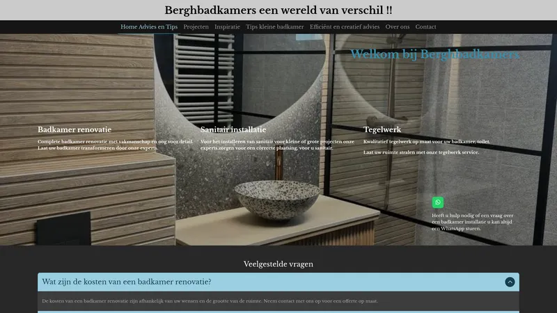 Website van Berghbadkamers