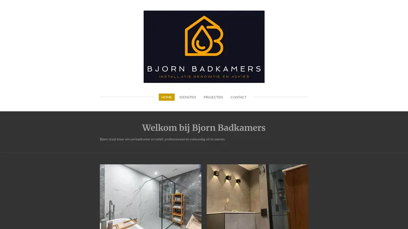 Website van Bjorn badkamers
