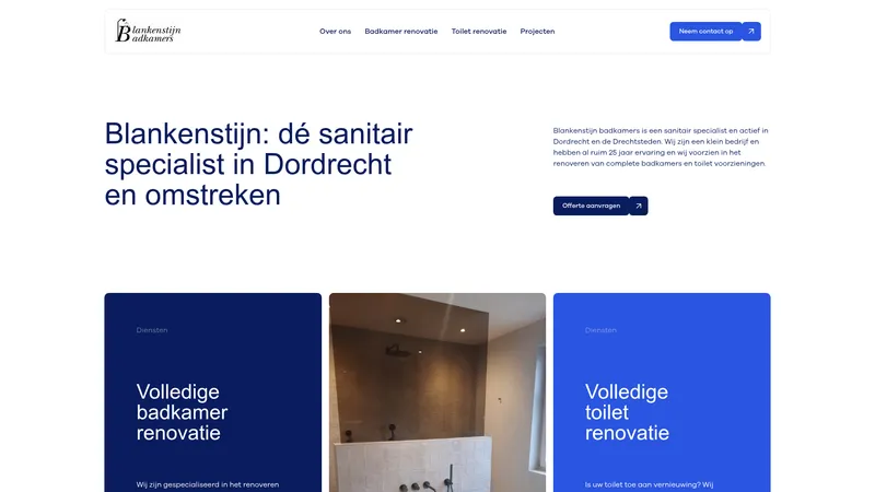 Website van Blankenstijn Badkamers