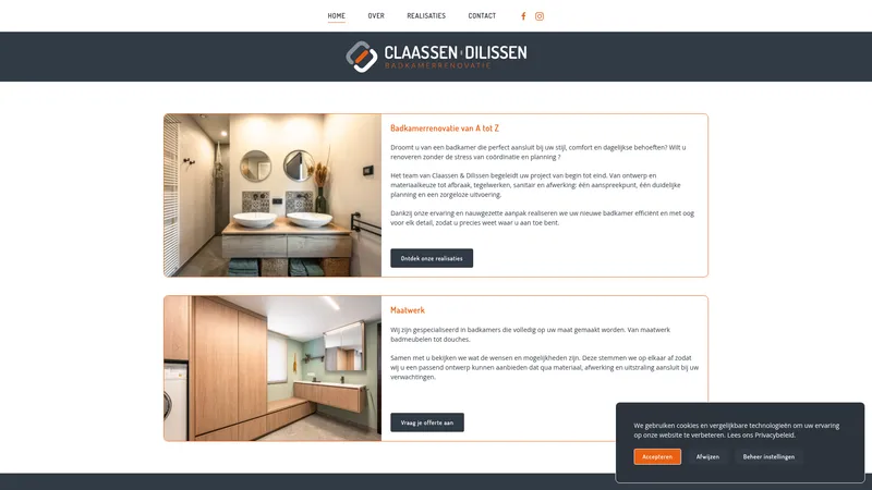 Website van Claassen & Dilissen