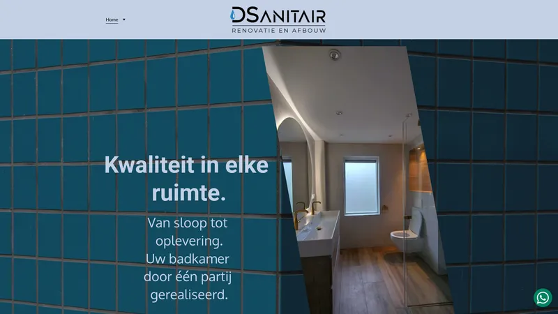 Website van D-Sanitair