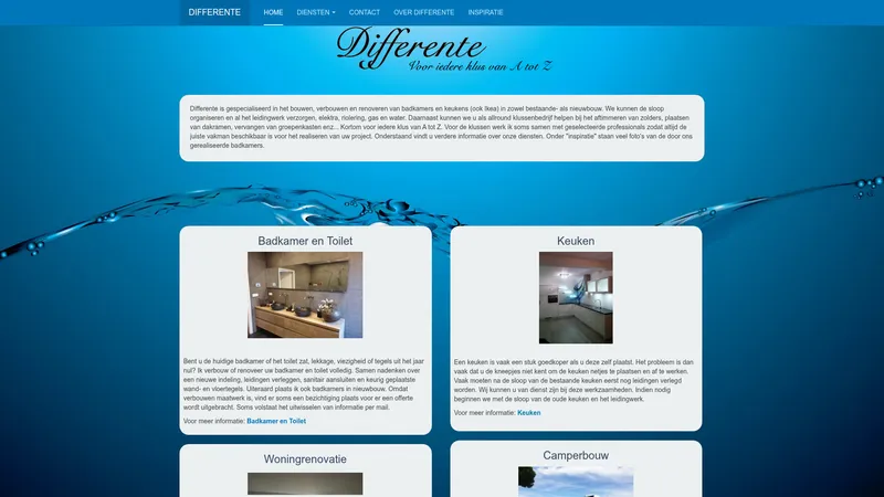 Website van Differente