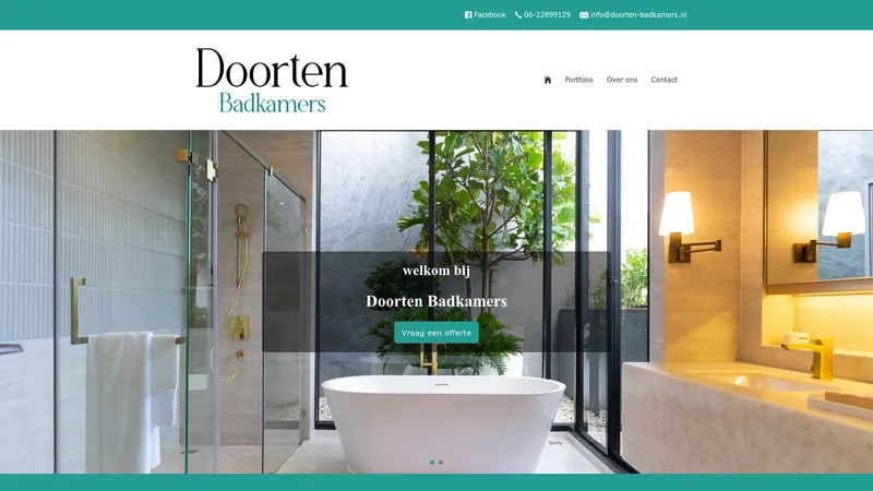 Website van Doorten badkamers