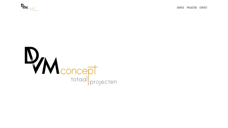 Website van dvm concept BV
