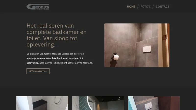 Website van Gerrits Montage
