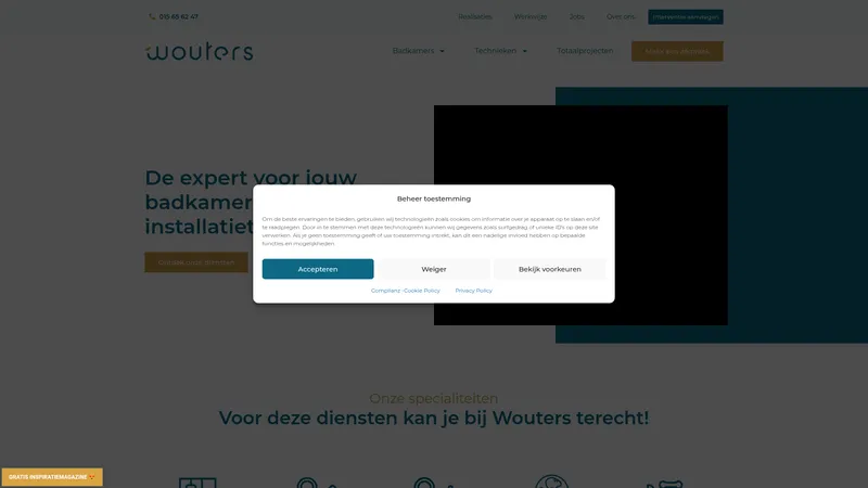 Website van Groep Wouters