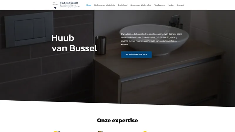 Website van Huub van Bussel
