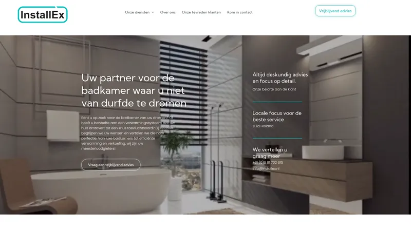 Website van Installex