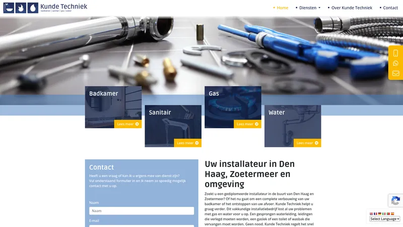 Website van Kunde techniek