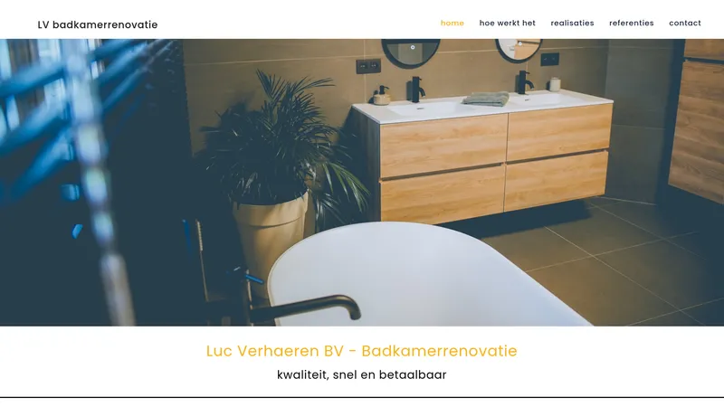 Website van LV BADKAMERRENOVATIE