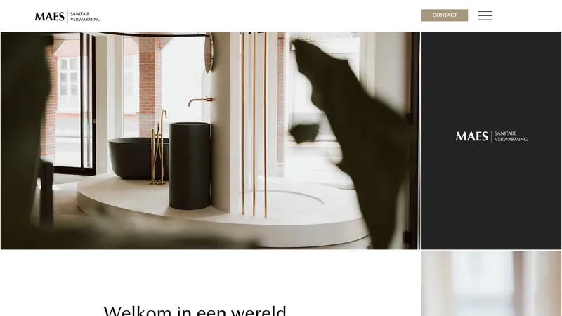 Website van Maes Verwarming en Sanitair