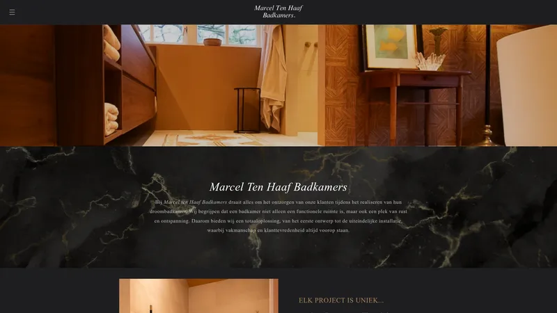 Website van Marcel ten Haaf Badkamers | Badkamer-bouwers.nl