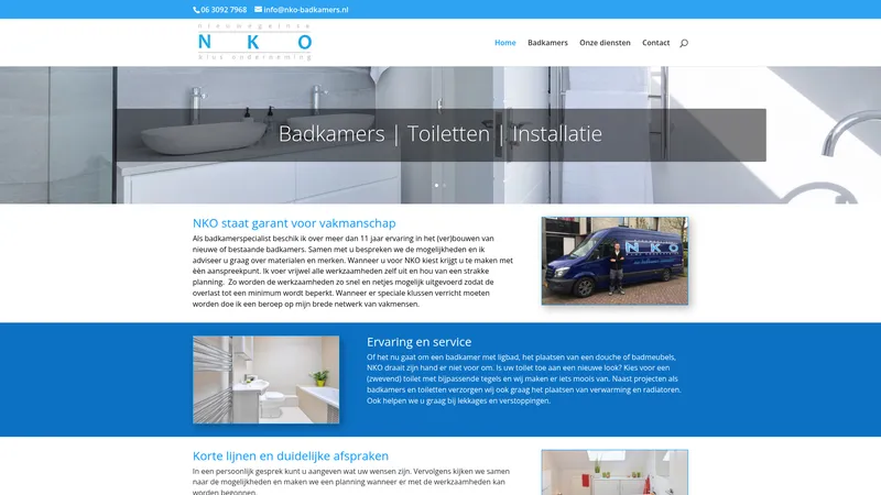 Website van Nieuwegeinse Klus Onderneming