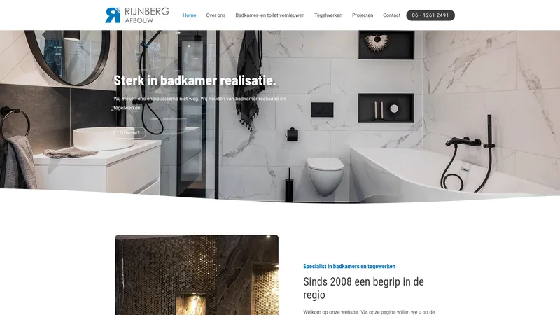 Website van Rijnberg Afbouw