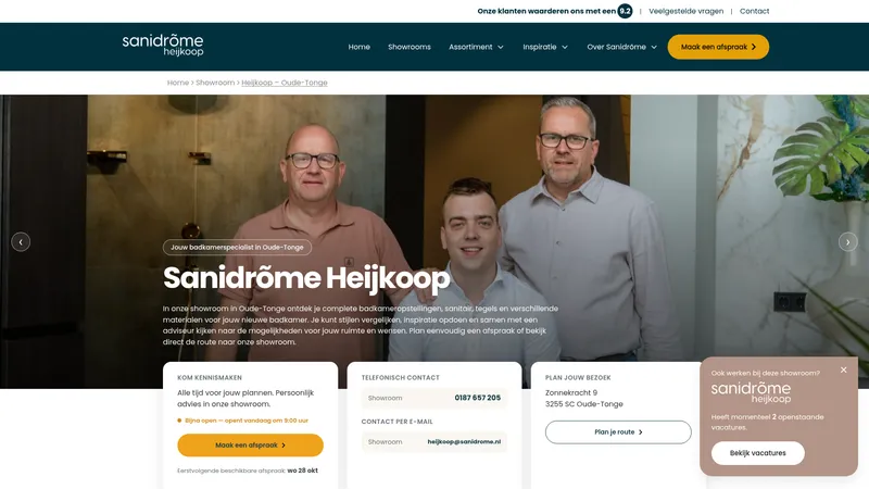 Website van Sanidrõme Heijkoop
