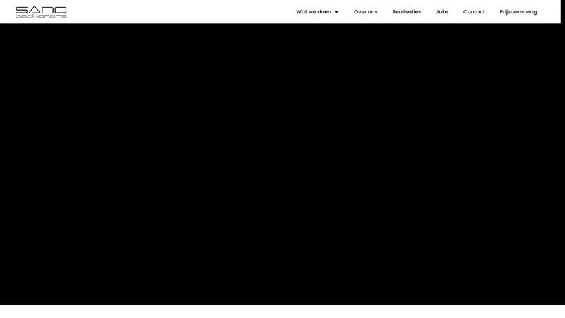 Website van Sano badkamers