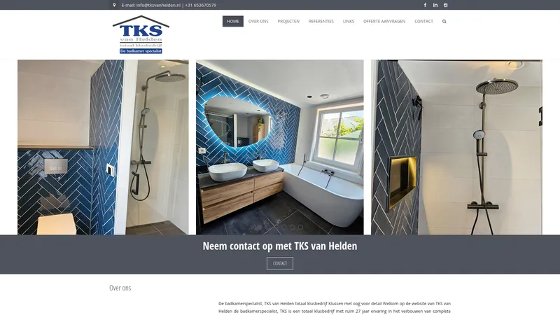Website van TKS van Helden