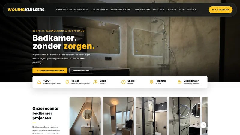 Website van Woningklussers BV